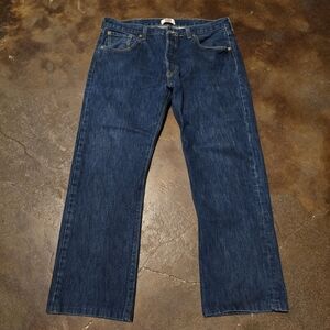 Levi's 501 Altered Zipper Fly Dark Wash Denim Jeans W38 L30 (10/08)